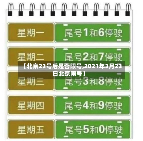 【北京23号后是否限号,2021年3月23日北京限号】